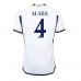 Real Madrid David Alaba #4 Hjemmedrakt 2023-24 Korte ermer
